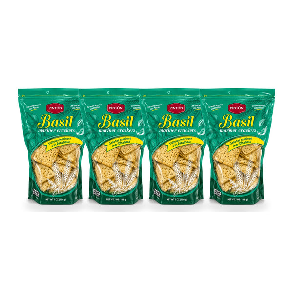 Pintón® Mariner Crackers — Basil | 7 oz