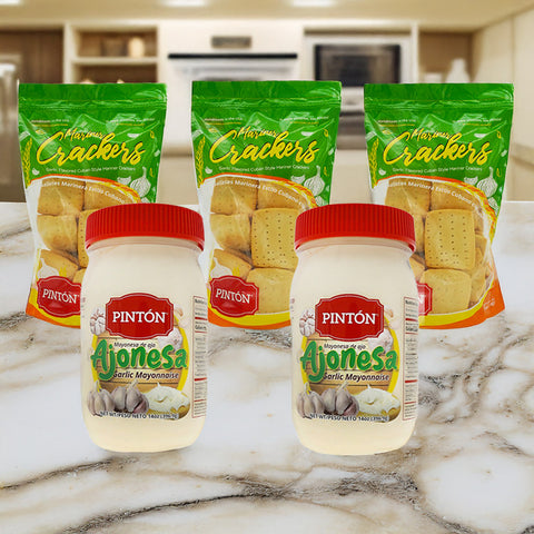 Pintón Triple Combo: Cuban Biscuits, Garlic Biscuits & Aioli - Save More! Triple Combo (Save More) Snack Cooky Traditional
