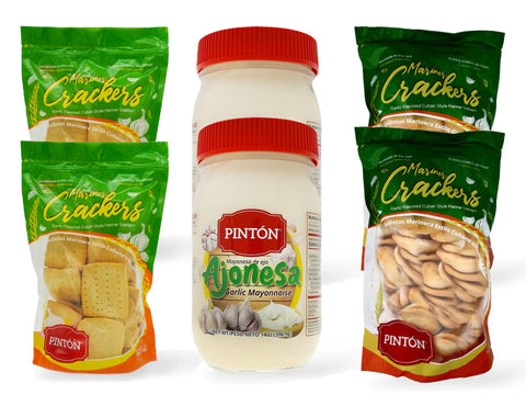 Pintón Triple Combo: Cuban Biscuits, Garlic Biscuits & Aioli - Save More! Triple Combo (Save More) Snack Cooky Traditional