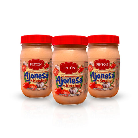 Pintón Ajonesa + Ketchup – Creamy Garlic Mayoketchup & Tangy Tomato Blend (Ahorra más)