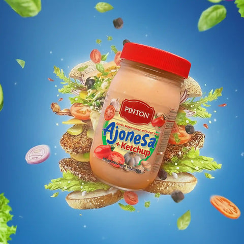 Pintón Ajonesa + Ketchup – Creamy Garlic Mayoketchup & Tangy Tomato Blend  (Pack of 2)