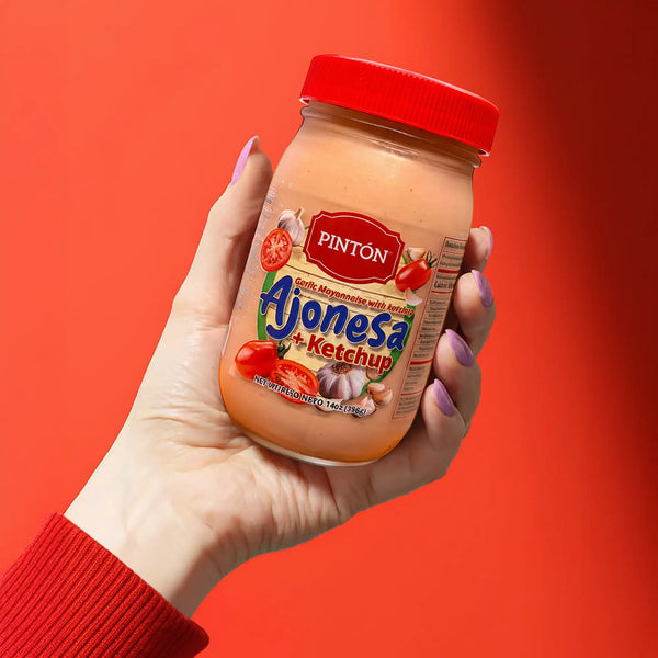 Pintón Ajonesa + Ketchup — Creamy Ajonesa (Garlic Mayo) & Tangy Tomato Ketchup — 2-Pack