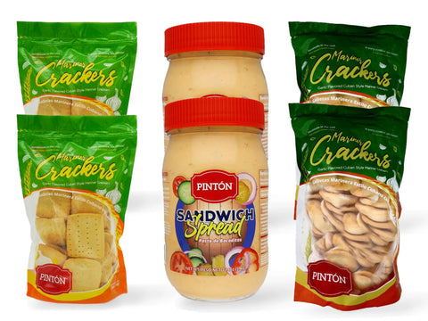 Pintón Triple Combo - Cuban Marinera Crackers, Garlic Crackers Bocaditos Spread - Save $3.35! Pintón Triple Combo - Cuban Marinera Crackers, Garlic Crackers Bocaditos Spread - Save $3.35! Snack Pasta