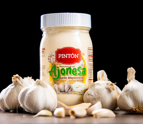 Pintón Ajonesa Garlic Aioli Mayo — Rich, Creamy Garlic Flavor Spread (2-Pack)