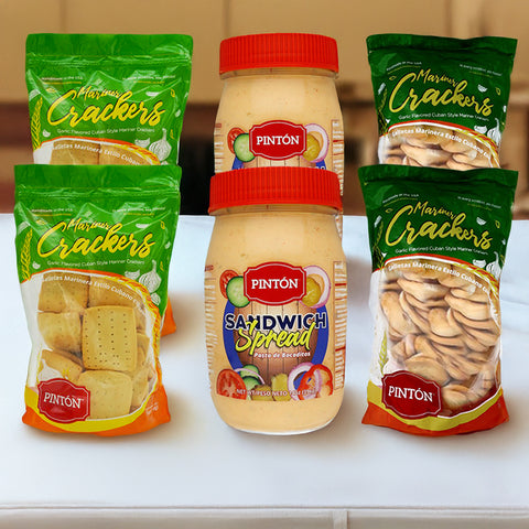 Pintón Triple Combo - Cuban Marinera Crackers, Garlic Crackers Bocaditos Spread - Save $3.35! Pintón Triple Combo - Cuban Marinera Crackers, Garlic Crackers Bocaditos Spread - Save $3.35! Snack Pasta