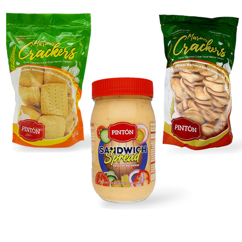 Cuban Crackers Pintón, Garlic Crackers & Bocadito Spread