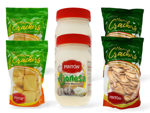Pintón Triple Combo: Cuban Biscuits, Garlic Biscuits & Aioli – Save More!Combo Triple (Ahorra más) Snack Traditional Flavor