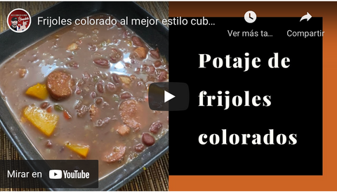 Frijoles colorado al mejor estilo cubano. Aquí les dejo la receta paso a paso.