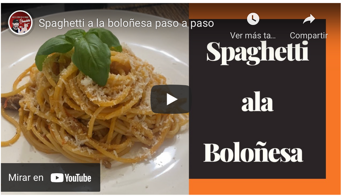 Spaghetti a la boloñesa paso a paso. ( JAMALICHE )