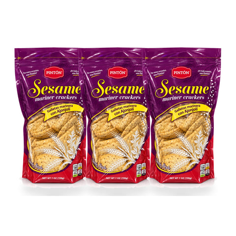 Pintón® Mariner Crackers – Sesame | 7 oz