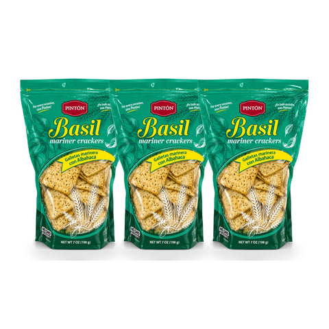 Pintón® Mariner Crackers – Basil | 7 oz