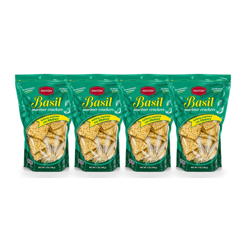 Pintón® Mariner Crackers – Basil | 7 oz