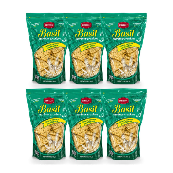 Pintón® Mariner Crackers — Basil | 7 oz