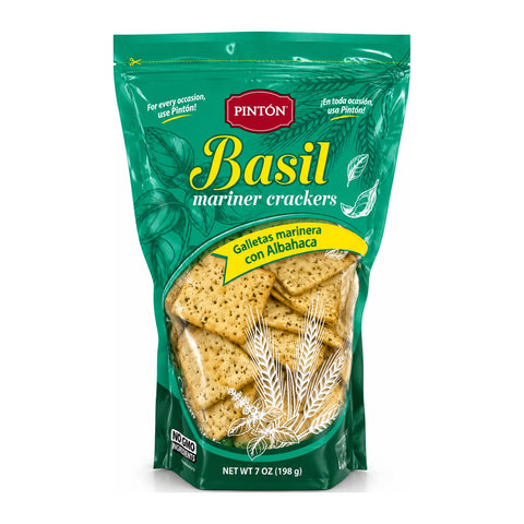 Pintón® Mariner Crackers – Basil | 7 oz
