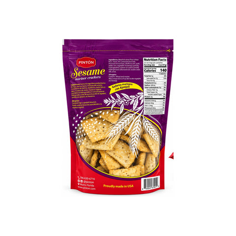 Pintón® Mariner Crackers – Sesame | 7 oz