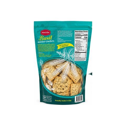 Pintón® Mariner Crackers – Basil | 7 oz