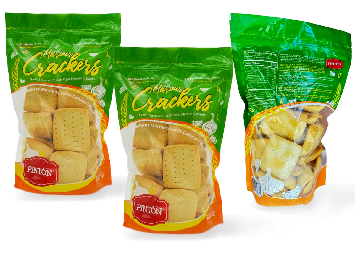 Galleta Marinera Pintón con sabor a ajo (Packs) — estilo cubano