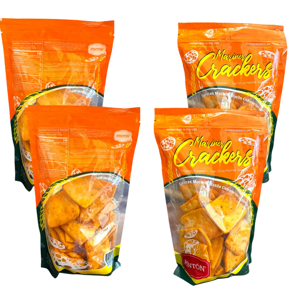 Pintón Mariner Crackers — Chorizo Flavored 7 oz | Galletas Marineras Sabor Chorizo, Crunchy Savory Snack, Handmade in the USA