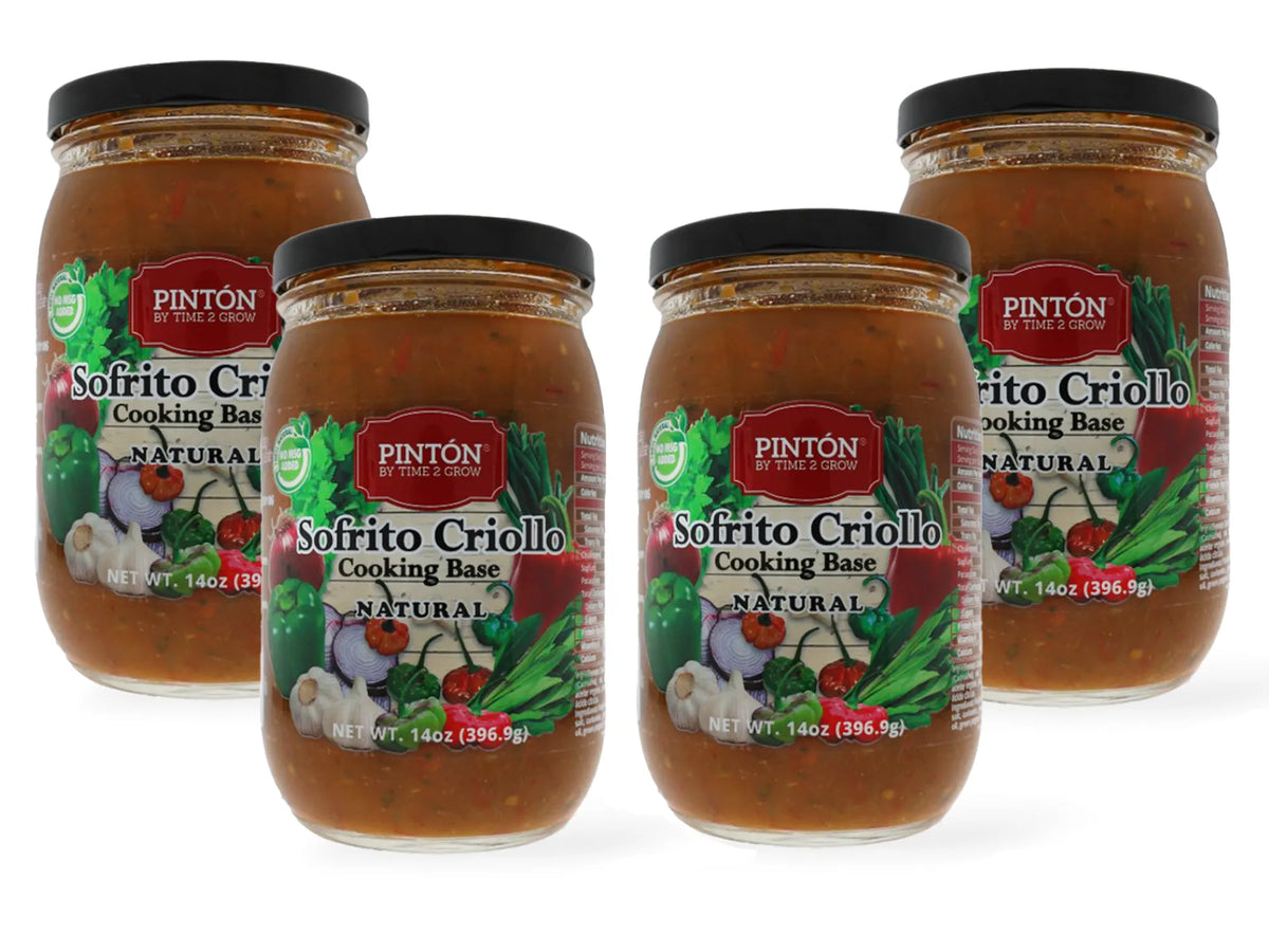 PINTÓN Sofrito Criollo Cooking Base (Packs) — Authentic Natural Blend with Spicy Lime & Garlic and Traditional Caribbean Flavors for Guisos (Stews), Sopas (Soups) & Arroces (Rice Dishes)