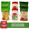 Pintón Triple Combo: Marinera Crackers, Garlic Crackers & Creamy Ajonesa — Traditional Snack Flavor (Save More)