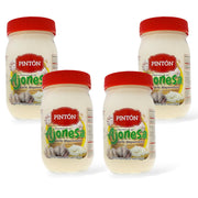 Pintón Ajonesa Garlic Aioli Mayo — Rich & Creamy Garlic Spread (4-Pack)