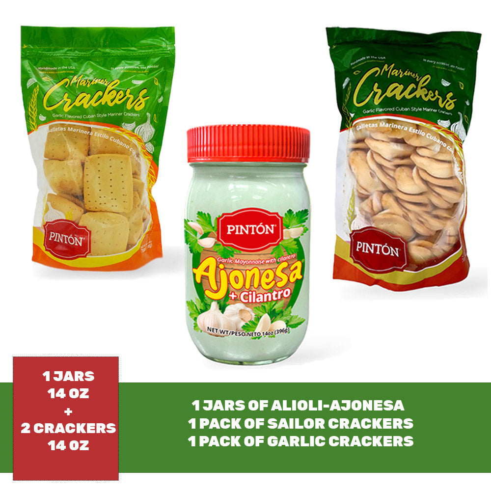 Combo Triple de Ajonesa con Cilantro y Galletas (Ahorra más)