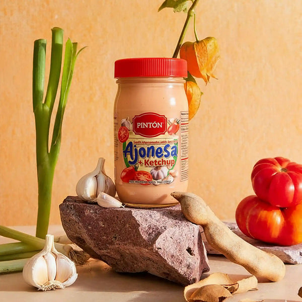 Pintón Ajonesa + Ketchup — Creamy Ajonesa (Garlic Mayo) & Tangy Tomato Ketchup — 2-Pack