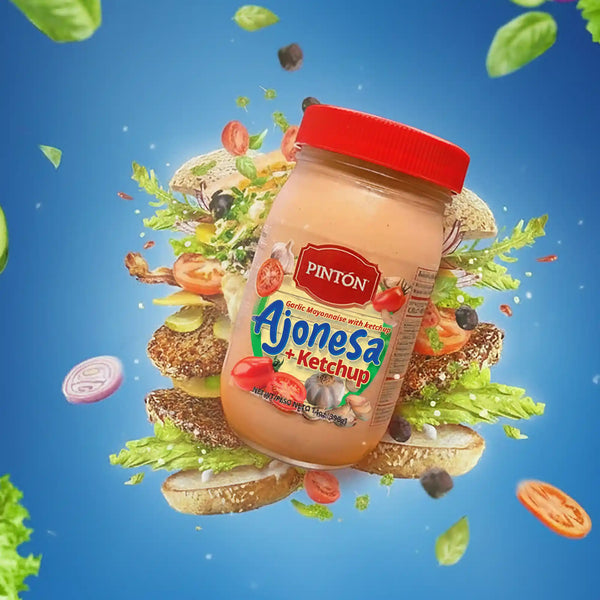 Pintón Ajonesa + Ketchup — Creamy Ajonesa (Garlic Mayo) & Tangy Tomato Ketchup — 2-Pack