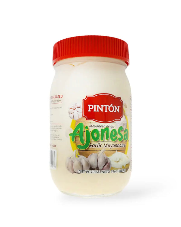 Pintón Ajonesa Garlic Aioli Mayo — Rich, Creamy Garlic Flavor Spread (2-Pack)