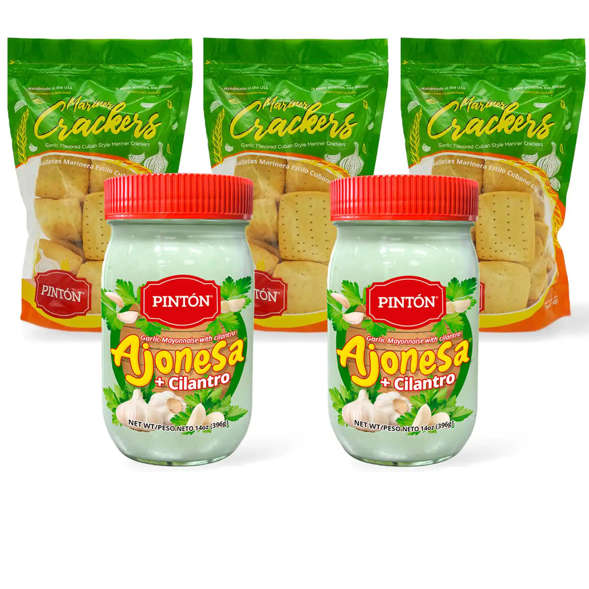 Pintón Ajonesa & Garlic Crackers Combo — Save More