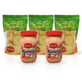 Pintón Combo — Triple Galletas de Ajo (Garlic Crackers) + 2 Ajonesas (garlic mayo) with Ketchup