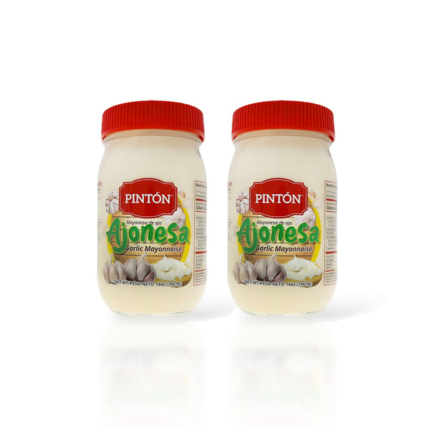 Pintón Ajonesa Garlic Aioli Mayo — Rich, Creamy Garlic Flavor Spread (2-Pack)