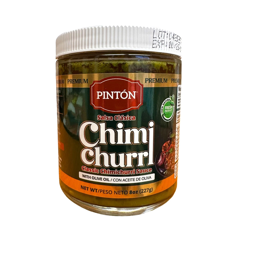 Combo Gourmet Pintón Chimichurri — frasco de Salsa para Pastas tradicional cubana y frasco de Sofrito Criollo, sabor natural tradicional
