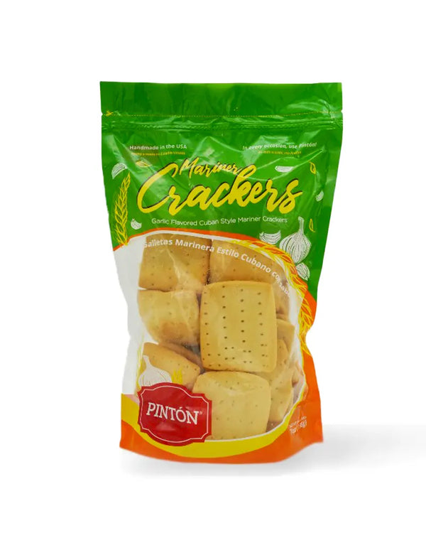 Pintón Garlic & Mariner Crackers — 1 Pack Each | Traditional Flavor