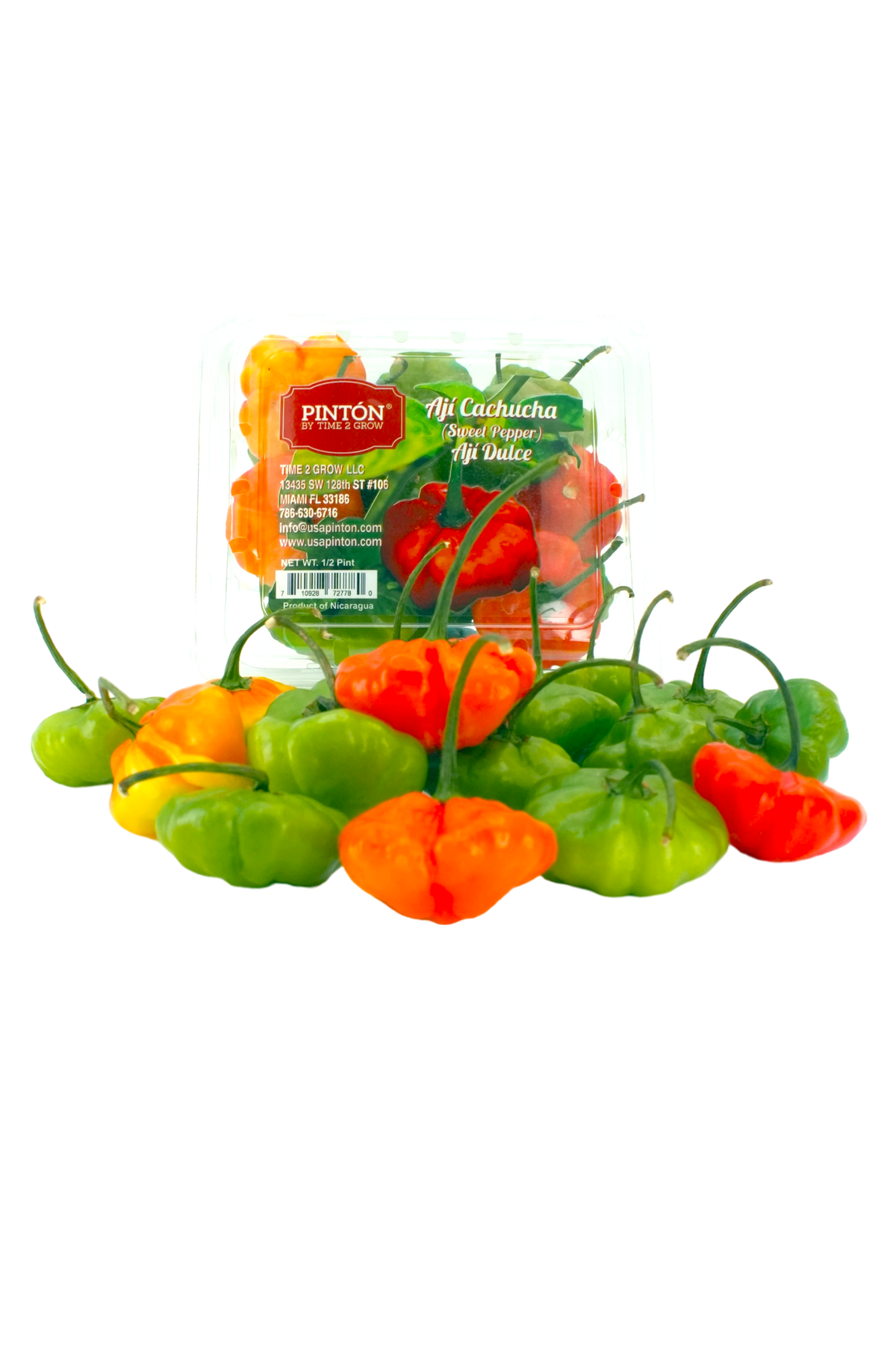 Pack of 2 Fresh Ají Cachucha (Ají Dulce) — Sweet Peppers