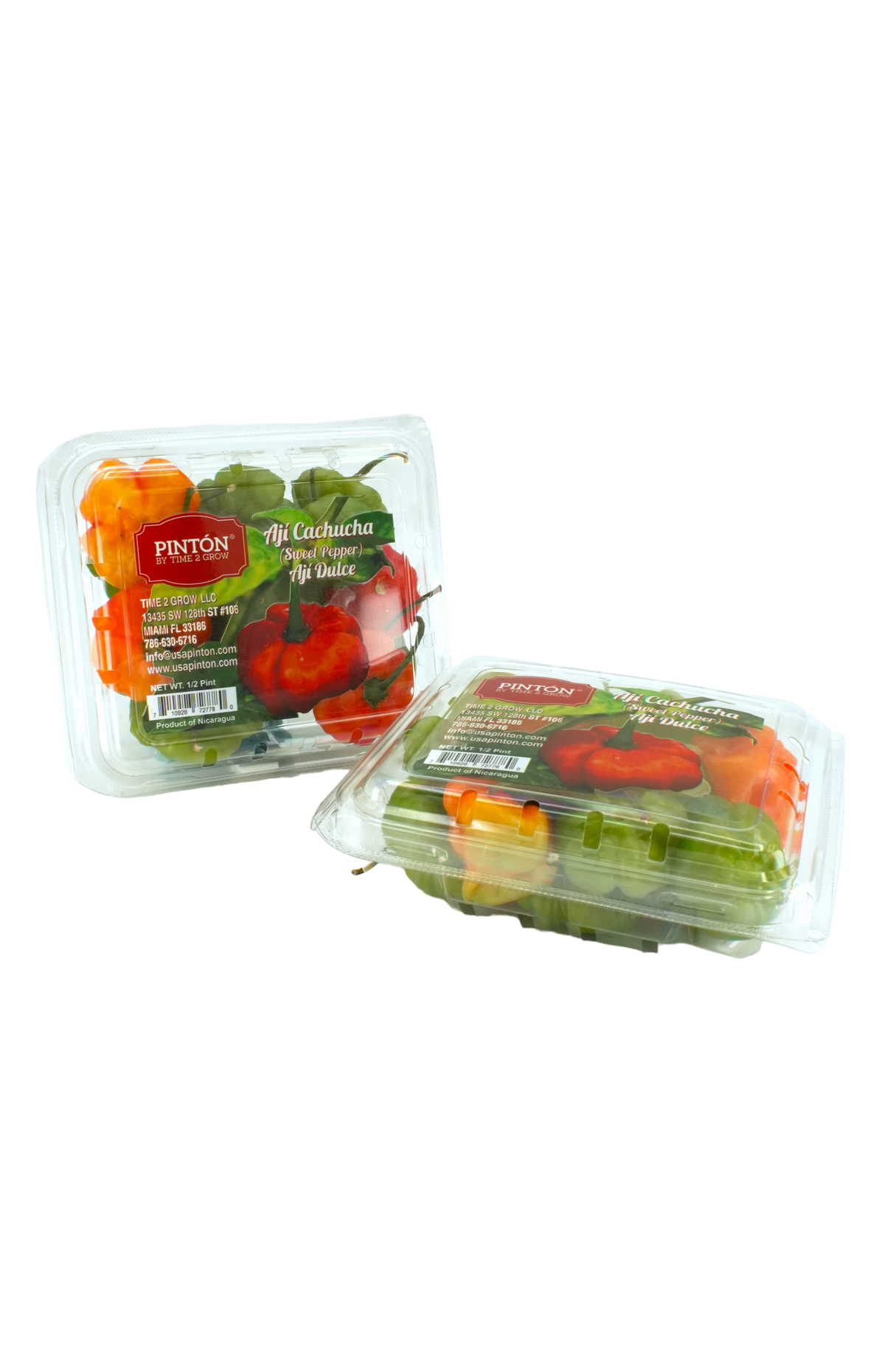 Pack of 2 Fresh Ají Cachucha (Ají Dulce) — Sweet Peppers