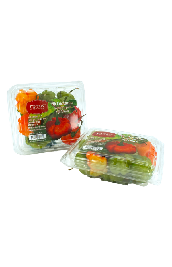 Pack of 2 Fresh Ají Cachucha (Ají Dulce) — Sweet Peppers