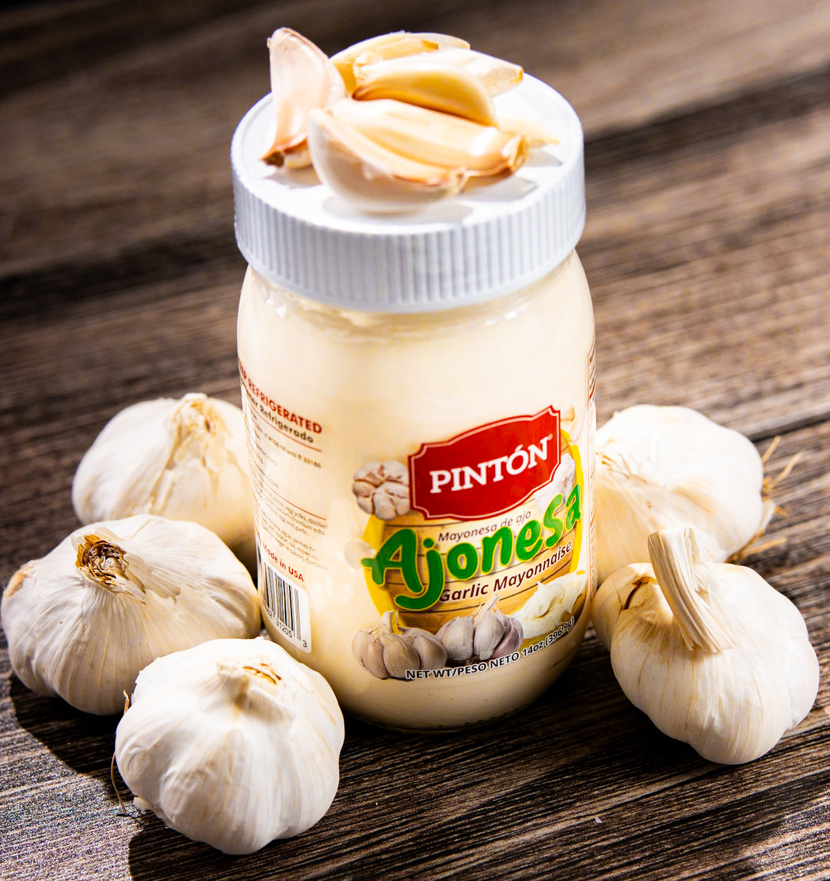 Ajonesa Pintón, mayonesa de ajo — untable cremoso y sabroso (Pack de 2)