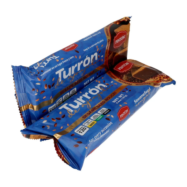 Pack de 2 barras de Turrón de Ajonjolí Pintón de 6.4 oz cada una