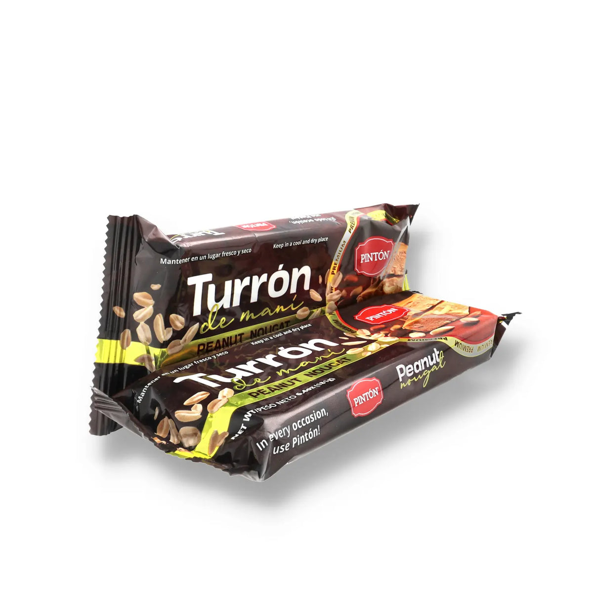 Pintón Turrón de Maní (Peanut Brittle Bar) — Traditional Recipe, Crunchy Roasted Peanut Candy Snack