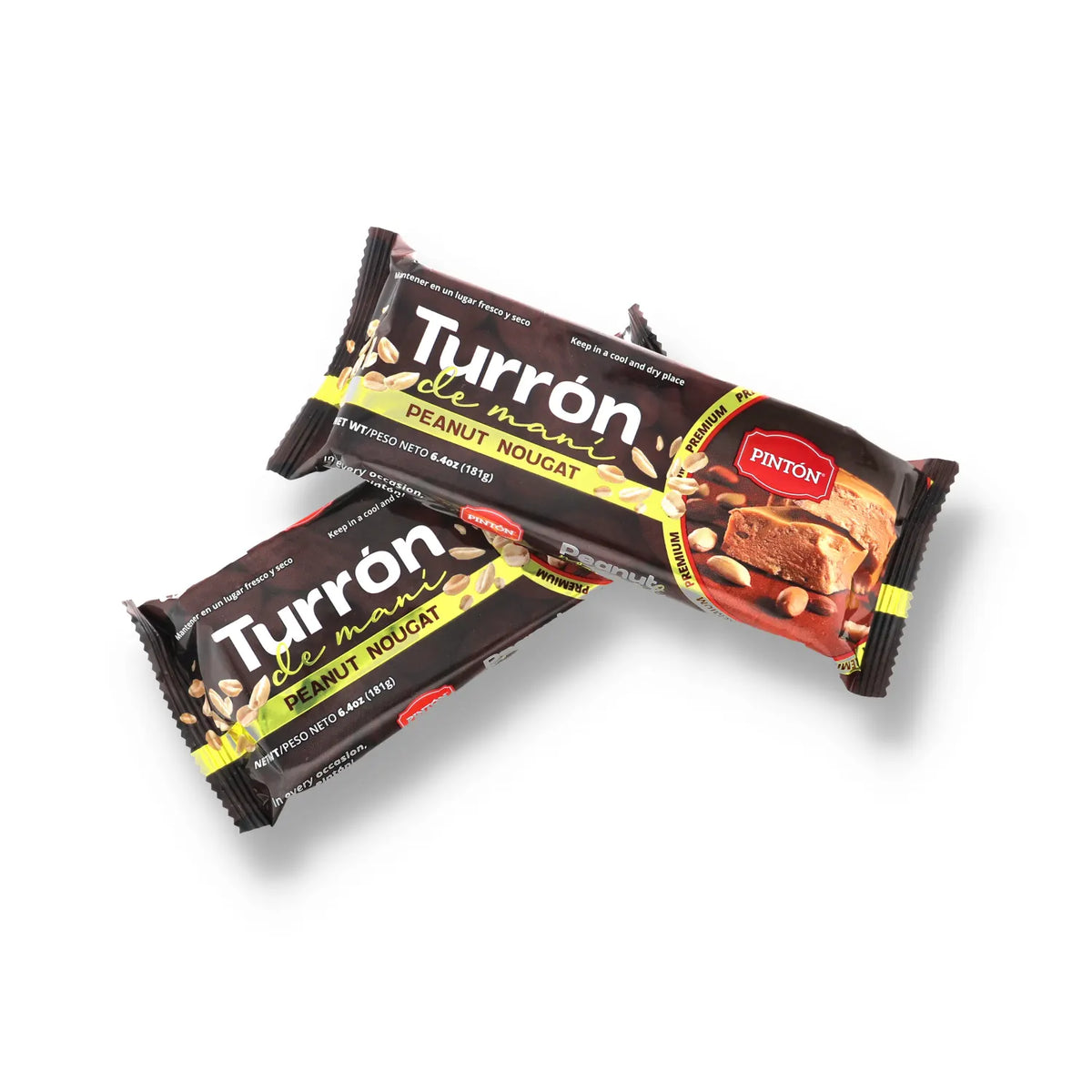 Pintón Turrón de Maní (Peanut Brittle Bar) — Traditional Recipe, Crunchy Roasted Peanut Candy Snack