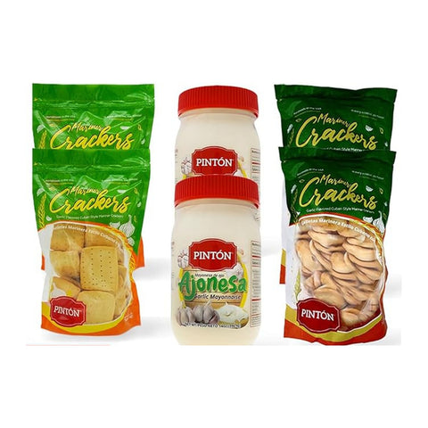 Combo Triple Pintón: 2 Galletas Marineras + 2 Galletas de Ajo + 2 Ajonesas (Ahorra más) | 6 productos | sabor tradiciona