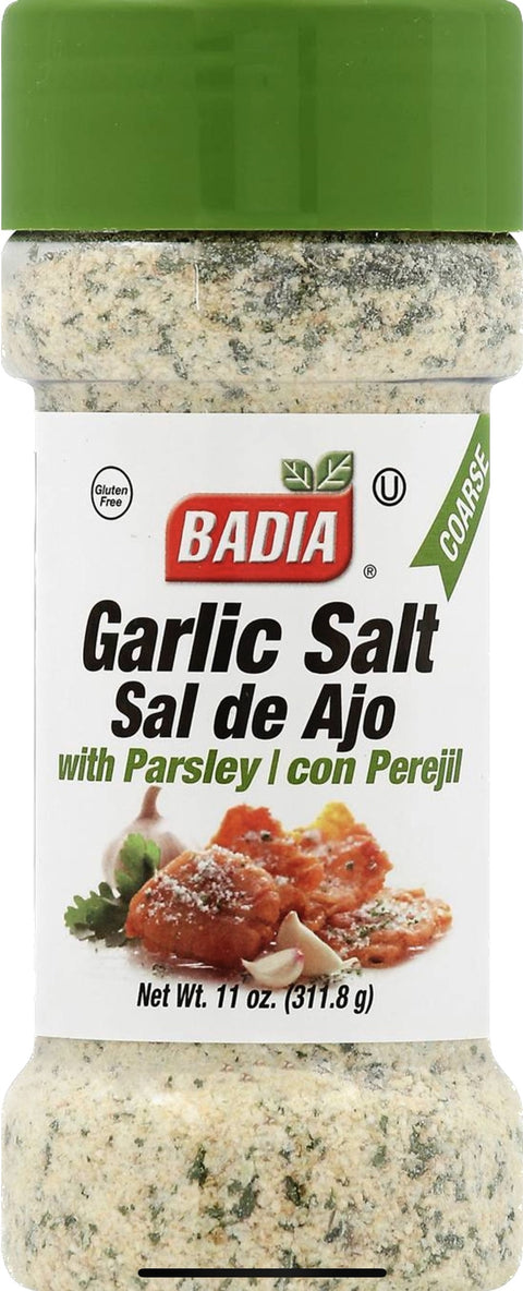 Sal de Ajo con perejil, garlic salt with parsley