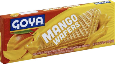 Sorbeto de mango, mango wafers
