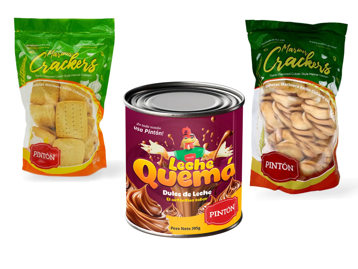 Combo Pintón Leche Quemá y Galletas (Marinera y de Ajo)