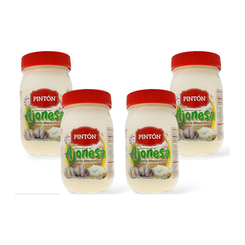 Ajonesa Pintón, mayonesa de ajo — untable cremoso y sabroso (Pack de 4)