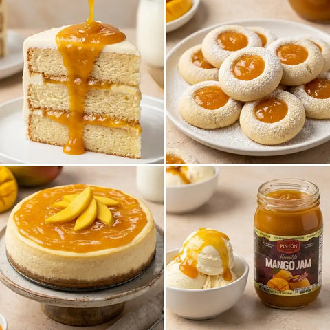 PINTON Homestyle Mango Jam – Mermelada de Mango | 14 oz (Pack of 2)