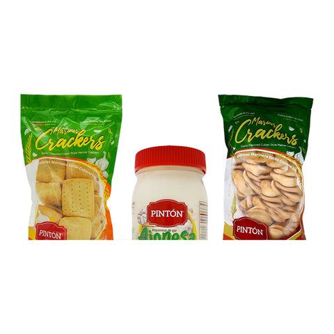 Combo Snack PINTÓN — Ajonesa + Galleta Marinera + Galleta de Ajo (Ahorra más)