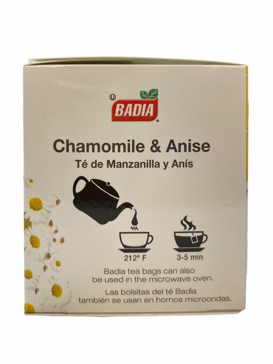 Chamomile with Anise ✓ Te de Manzanilla con Anis 25 bags by