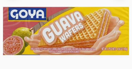 Sorbeto de guayaba, guava wafer